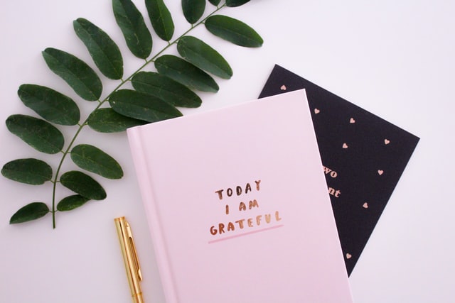 photo of gratitude journal