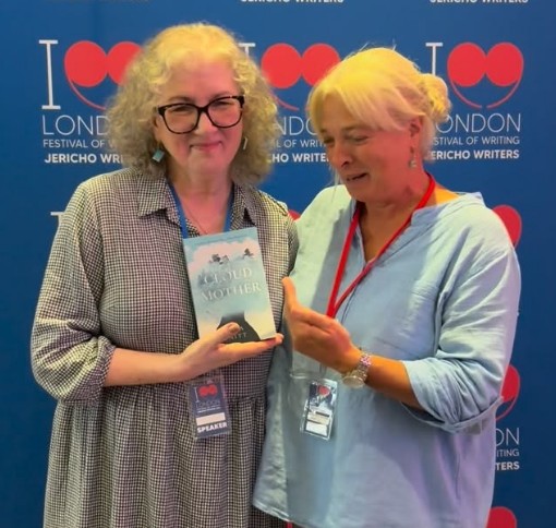 photo of Debbie Young and author Zena Unitt at the London Festival of Writing 2026